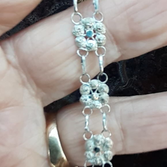 Jewelry - Silver filigree bracelet-vintage
